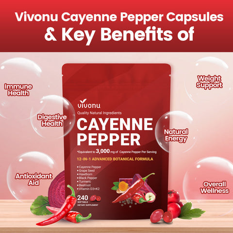Cayenne Pepper Softgels Supplement